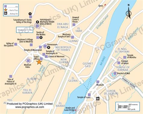 Map Of Luxor Egypt Produced By Pcgraphics Uk Limited Find Out More
