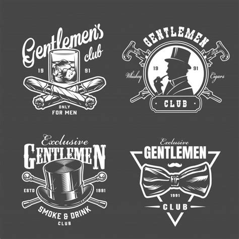 Download Vintage Gentleman Logos Collection for free in 2020 | Logo