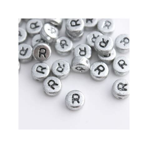 Here's my collection of weird and cool text letters. 7mm Silver Acrylic Alphabet Beads - Letter "R" - Beadbubble