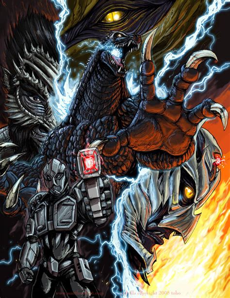 Godzilla X Kaiju Killer Poster By Kaijusamurai On Deviantart