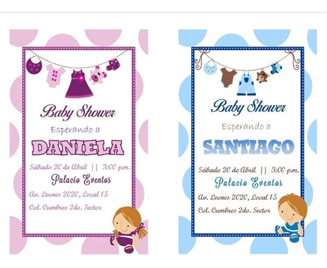 Invitaciones Para Baby Shower 4500 En Mercado Libre