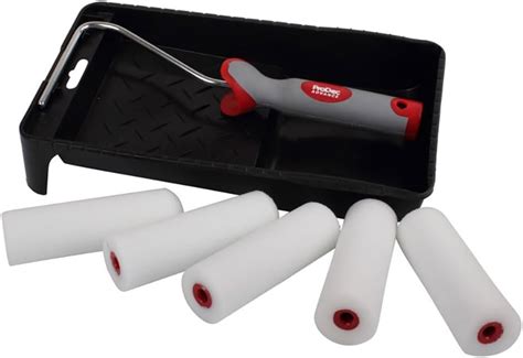 Prodec B00t2yf564 4 Inch Mini Roller Kit 5 Foam Refills Paint Tray