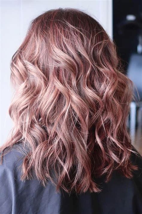 Rosey Brunette Mauve Hair Color