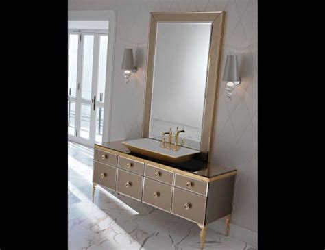 Get your bathroom vanities and bathroom cabinets from mico. Milldue Majestic 12 Bronze Lacquered Glass High End ...