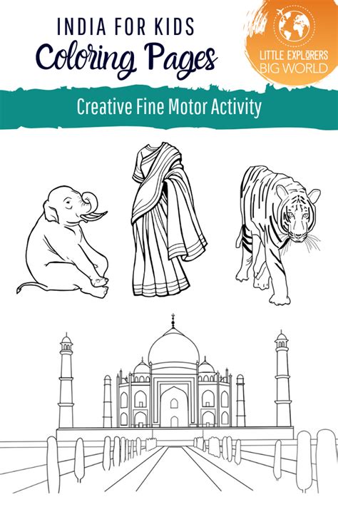 India For Kids Coloring Pages
