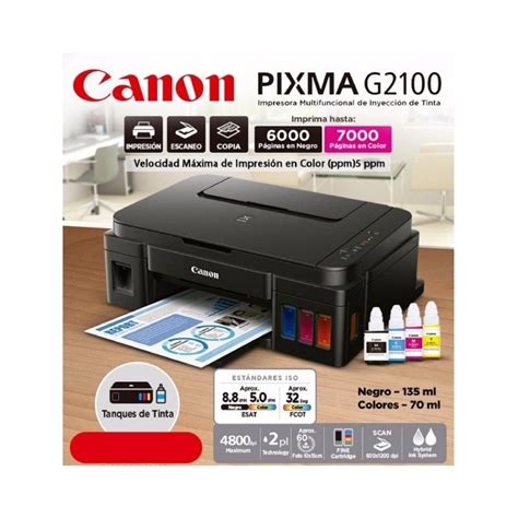 Encuentra impresoras canon en mercadolibre.com.co! Impresora Canon G2100 Tinta Continua - $ 3,000.00 en ...