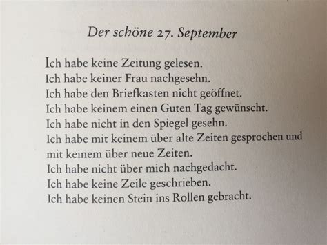 Deutsche Lyrik Von Damals Und Heute Der Sch Ne September Von