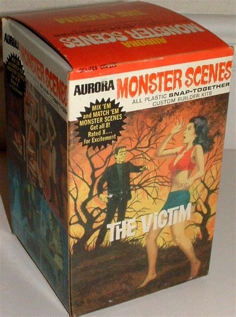 Aurora 1971 Monster Scenes The Victim Plastic Model Kit Retro Horror