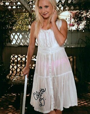 Odette Delacroix In A White Dress Adult Model Signed X Photo Coa