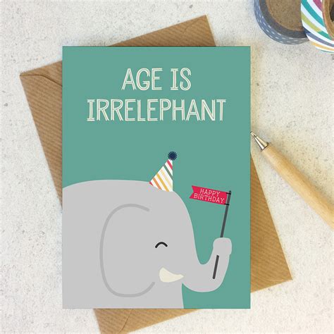 Wink Design Animal Pun Card Happy Birthday Birthday Card