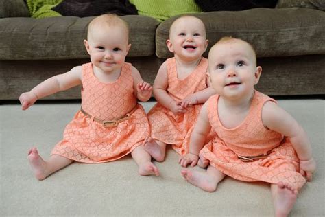 These Identical Triplets Have Been Colour Coded To Help Teachers Tell