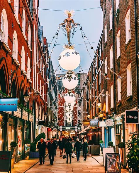 Christmassy St Christophers Place London Instagram Street View