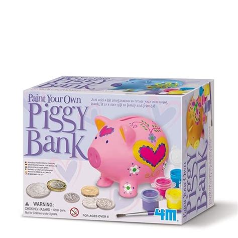 4m Paint Your Own Piggy Bank Uk Toys And Games