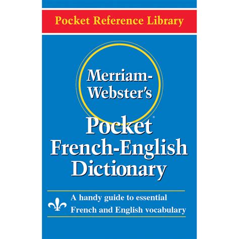 Amazon.com: Merriam-Webster's Pocket French-English Dictionary (Pocket ...
