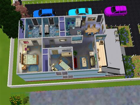:) hanya penataan letak dan beberapa furniture yang hampir sama. Desain Rumah Untuk The Sims 3 - Mobil W
