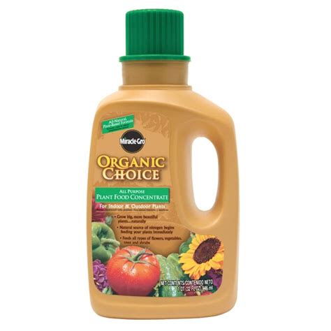 Miracle Gro Organic Choice All Purpose Concentrate 32 Fl Oz Natural All