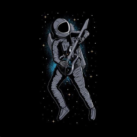 Guitar Solo Astronaut Musician Kids T Shirt Sachpicas Artist Shop