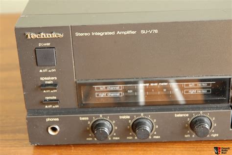 technics su v78 stereo integrated amplifier tested and cleaned photo 2552745 us audio mart