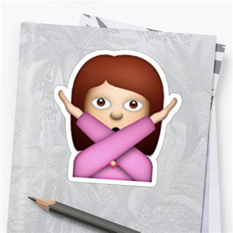 Crossed Arms Emoji Stickers By Rosiestelling Redbubble