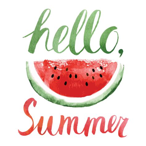 Hello Summer Watermelon Sticker