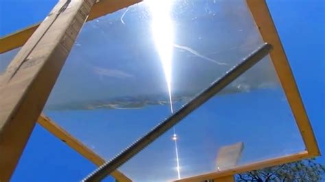 Fresnel Lens Solar Tracker Afternoon Stationary Target Sun Power Ray
