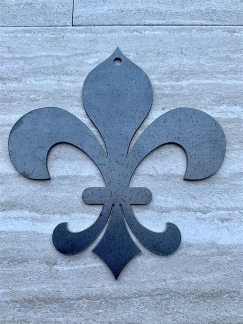 Fleur De Lis Metal Wall Art Saints New Orleans Iris Steel Etsy