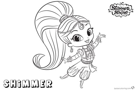 Here you can find more than 3 images related with coloring pages. Shimmer and Shine Coloring Pages Shimmer is Dancing - Free ...