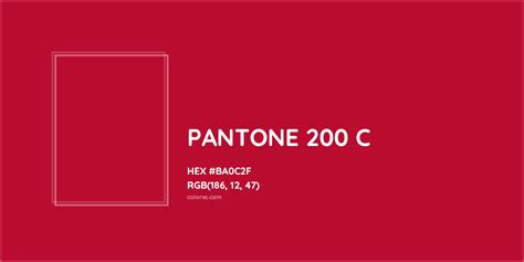 About Pantone 200 C Color Color Codes Similar Colors And Paints
