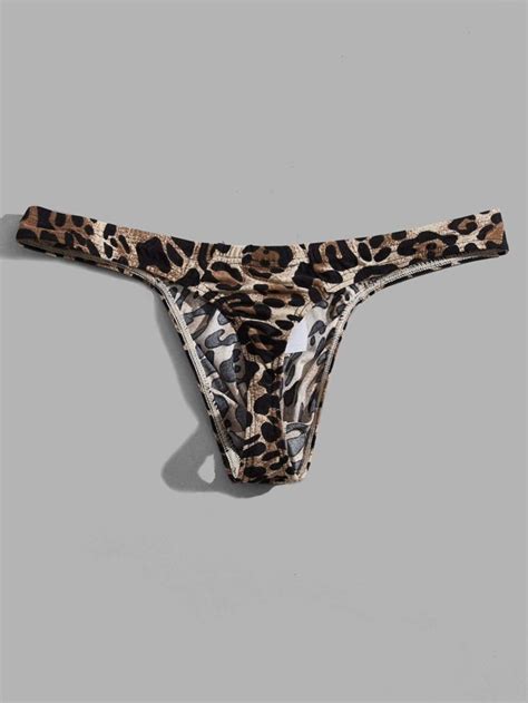 leopardtryck sexiga underkläder för män shein se