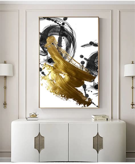 abstract golden swirls luxury nordic contemporary wall art fine art canvas prints abstract art