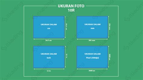 Ukuran Foto 10R Yang Benar Dalam Cm Mm Pixel Inci