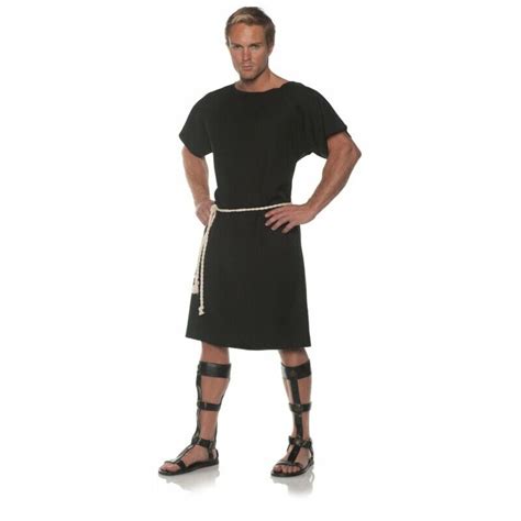 Adult Mens Roman Spartan Greek God Toga Costume Gown Robe Tunic Shepard