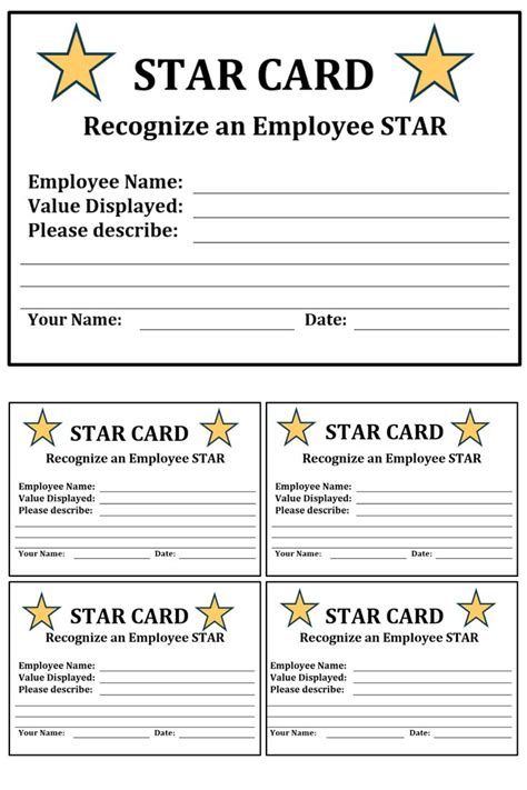 Shout Out Card Shout Out Forms For Staff Employee Engagement