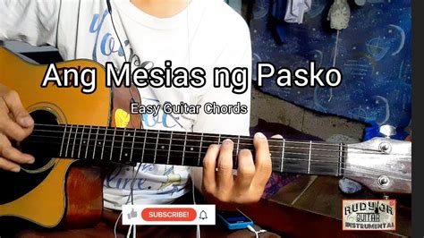 Ang Mesias Ng Pasko Easy Guitar Chords Tutorial With Lyrics Acordes