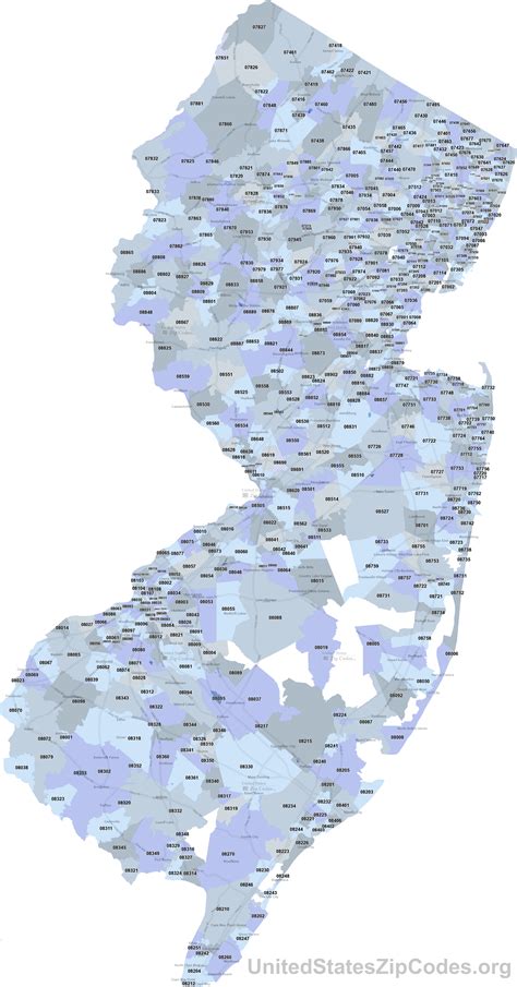Zip Code Map Of New Jersey Map Photos