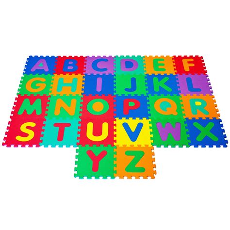This educational floor mat for newborns comes with 26 alphabet tiles that can help little ones learn their abcs! Trademark Foam Floor Alphabet Puzzles Mat For Kids