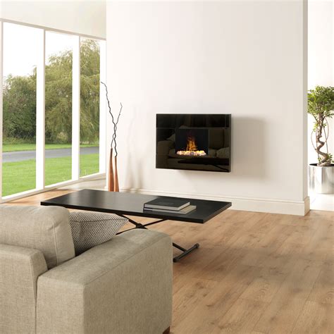 Utilizing ultrasonic technology, this fireplace tr Opti-Myst Electric Fireplace // Tate Wall Mount - Dimplex ...