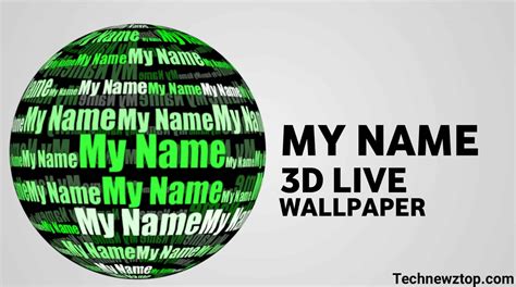 My Name 3d Live Wallpaper Best 3d Live Wallpaper App