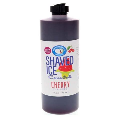 Cherry Shaved Ice Or Snow Cone Flavor Syrup Concentrate
