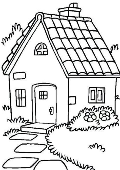 Printable House Coloring Pages