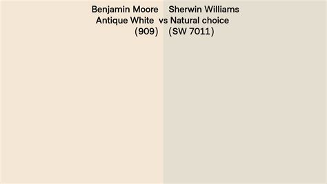 Benjamin Moore Antique White 909 Vs Sherwin Williams Natural Choice