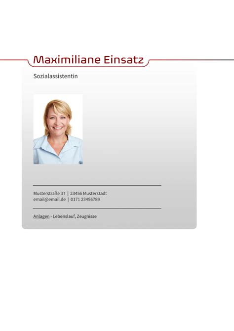 Hier siehst du ein beispiel für die bewerbung zur sozialassistentin. Bewerbung Muster Sozialassistentin / 3 - © geralt ...