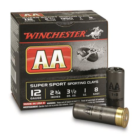 Winchester 12 Gauge Aa Supersport Sporting Clays Shotshells 2 34