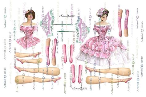 paper doll downloadable pink vintage ballerina paper doll etsy paper dolls vintage