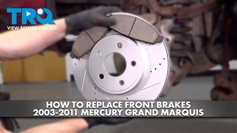 How To Replace Front Brakes Mercury Grand Marquis Youtube