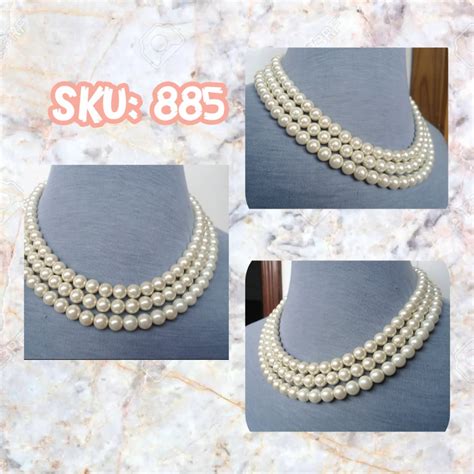 Sku Classy Glassy Pearl Necklace Pearls Necklaces Fields