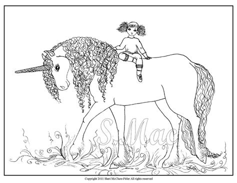Coloring Pages Mommy Unicorn / Unicorn Halloween Digital Stamps Cute