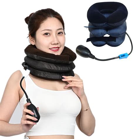 Air Cervical Traction 1 Tube Neck Stretcher Inflatable Neck Massage Support Cushion Devices