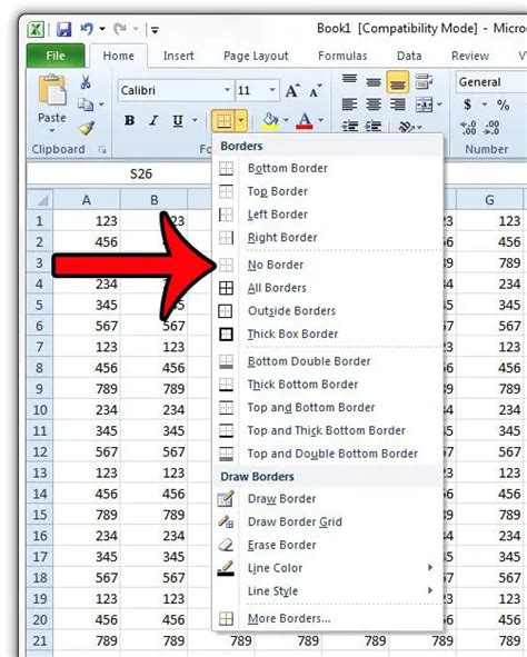 How To Remove Cell Borders In Excel Solveyourtech