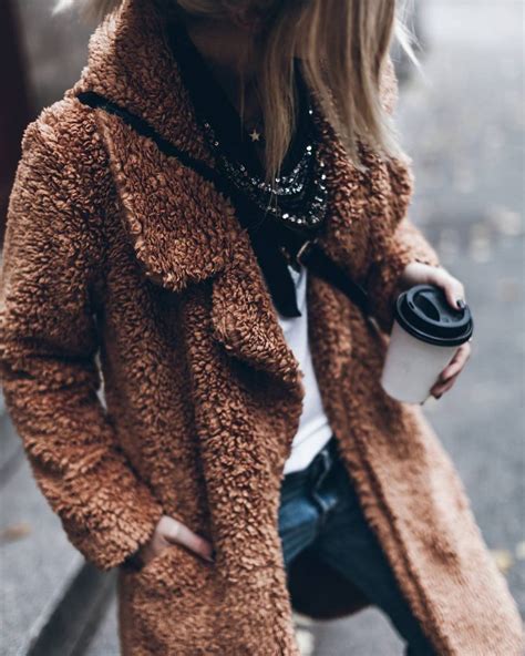 Teddy Bear Coat Outfits To Brave The Cold In Style Trnds
